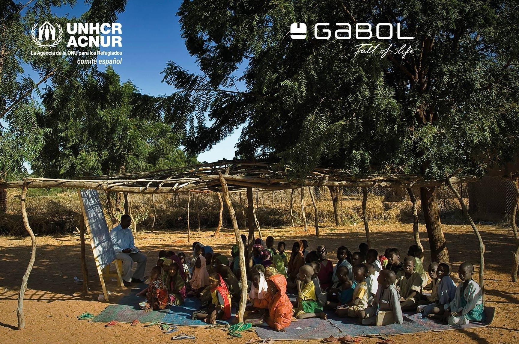 Gabol colabora con ACNUR en una campaña para la escolarización
