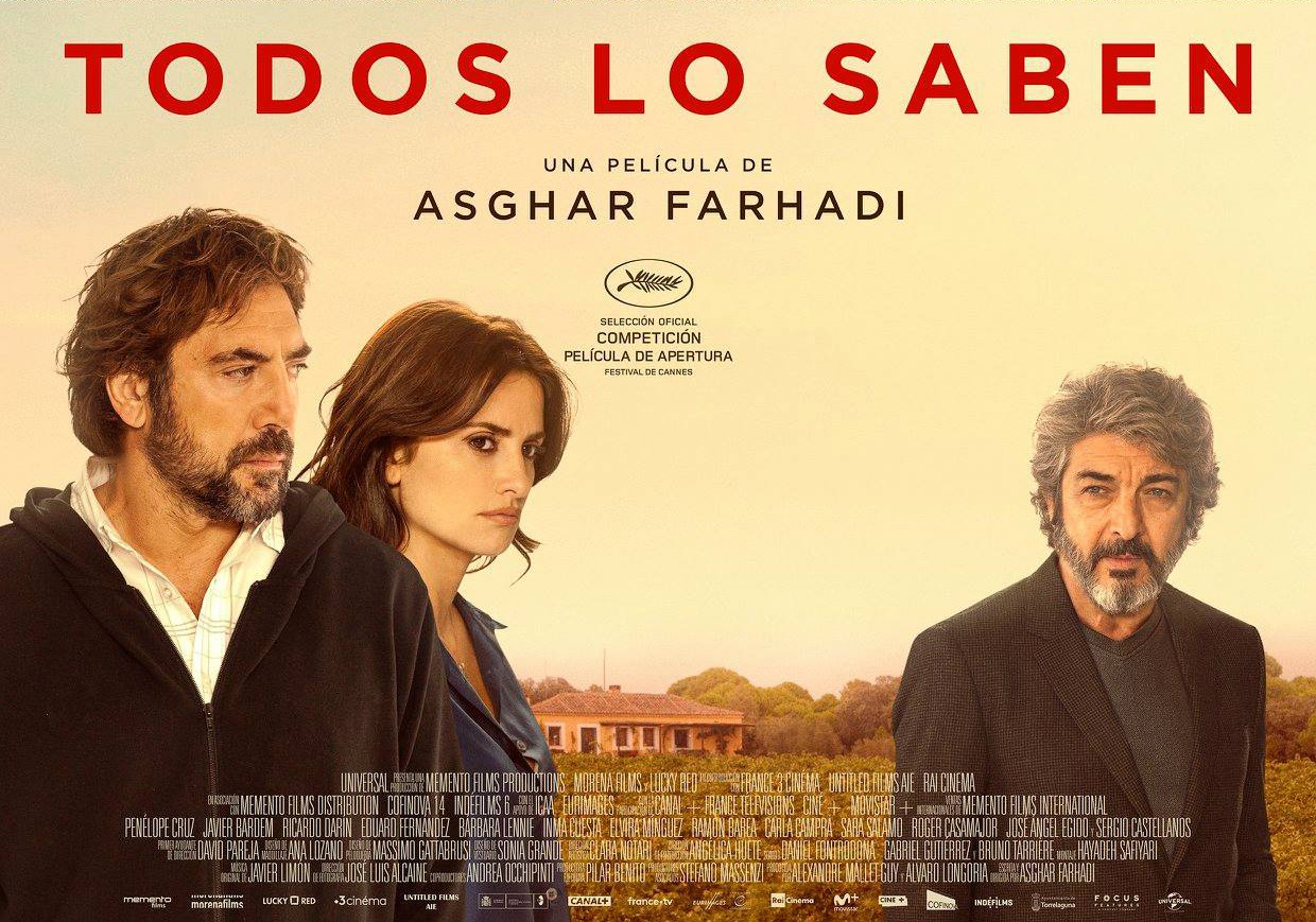 Gabol colabora en &#039;Todos los saben&#039; un film de Penélope Cruz y Javier Bardem