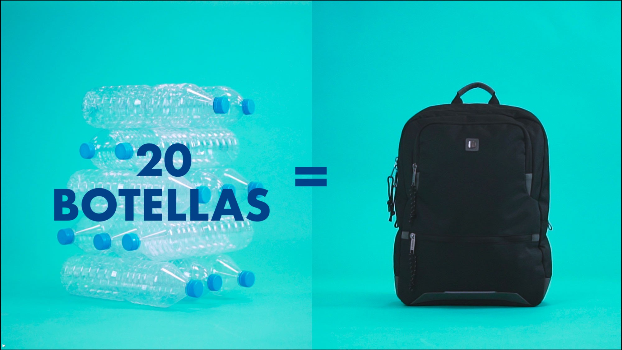 Nueva mochila reciclada Gabol hecha con botellas de plástico